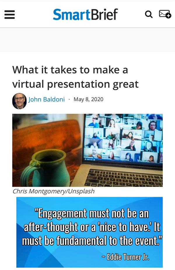 What it takes to make a virtual presentation great